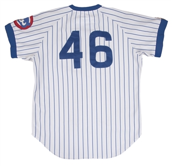 1983 Lee Smith Game Used & Signed Chicago Cubs Home Jersey (Sports Investors Authentication & JSA)